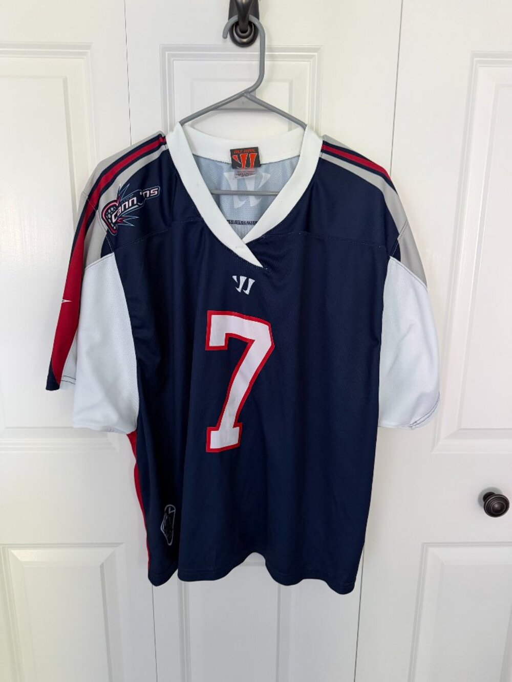 Warrior MLL Boston Cannons Lacrosse Jersey - Scott McWilliams 7 Men's Large